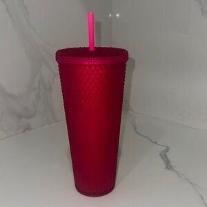 Starbucks Vibrant Red Tumbler with Straw